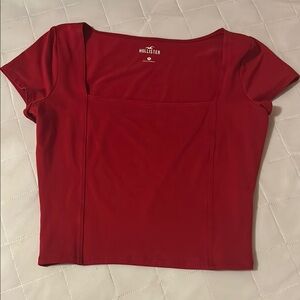 Hollister Women's Red Crop Top